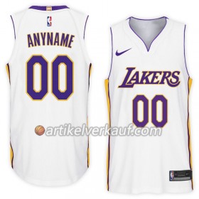 NBA Los Angeles Lakers Trikot Nike 2017-18 Weiß Personalisierung Swingman - Herren